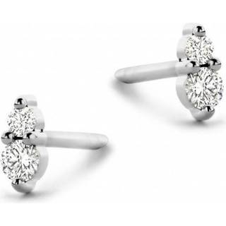 Spirit Icons 14 Karat Hvidguld Ørestikker med Brillanter 0,14 Carat W/VS