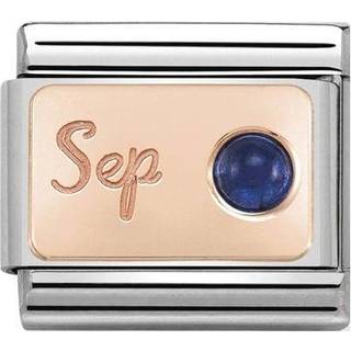 Nomination Rose Gold September Sapphire Charm