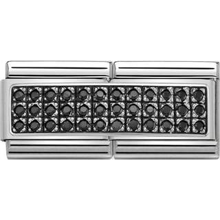 Nomination Silver Pave Double Plate Charm