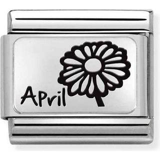 Nomination April Birth Flower Charm - Silver
