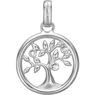 Christina Jewelry Tree of Life vedhæng i sølv med 3 topaser