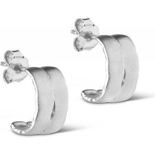 Enamel - Agnes hoops i sølv**