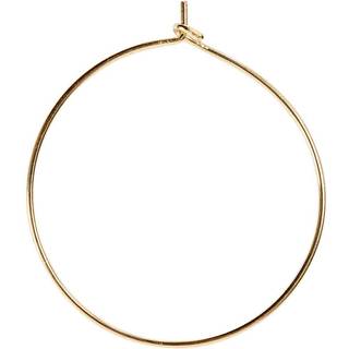Forgyldte Creoler 30 mm - 6 stk. til Smykkedesign