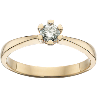 Scrouples Vida Ring i 14 Karat Guld med Diamant 0,20 Carat H-W/P1