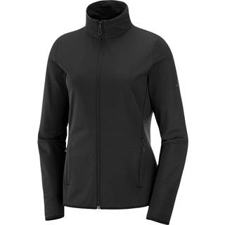 Salomon Outrack Full Zip Midlayer Women, black-L