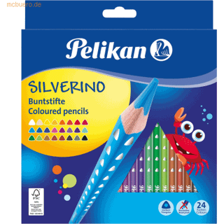 Pelikan Silverino Farveblyanter, 24 stk.