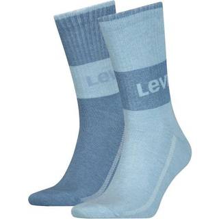Levis 2-pak Organic Cotton Crew Sock - Grey - Str 35/38