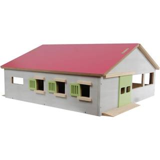 Kids Globe PINK Ridehus med 3 heste bokse