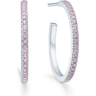 Simplicity Hoops Rhodineret Sølv Øreringe fra Id Fine