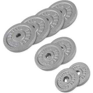 Vægtskiver IRON Silver 4x5 kg 2x2,5 kg 2x1,25 kg
