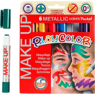 Ansigtsfarve - Tegnestifter Metallic, 6 stk