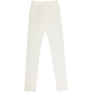 Joha uld-silke leggings med blondekant naturhvid X-Small