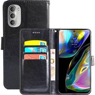 Wallet cover 3-kort Motorola Moto G82 5G - Sort
