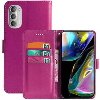 Wallet cover 3-kort Motorola Moto G82 5G - Lyserød