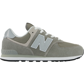New Balance Børn 574 Core i Grå/Hvid læder, Størrelse 38.5
