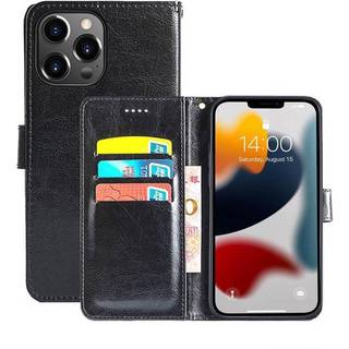 Apple iPhone 13 Pro Wallet Cover 3-kort  - sort