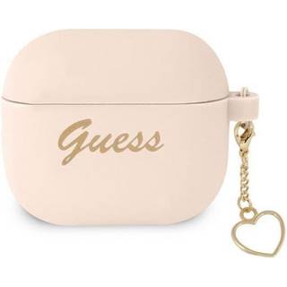 Guess Silikone Heart Charm Cover (AirPods 3) - Lyserød