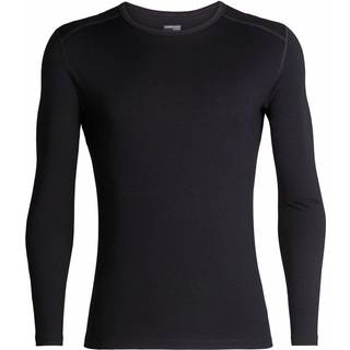 Icebreaker 260 Tech L/S Crewe Merino undertøj Herrer størrelse L farve sort