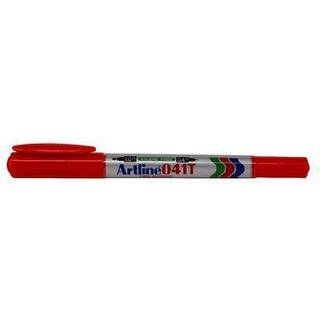 Artline Marker 041T 2-i-1 rød