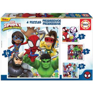 Educa 12-16-20-25 Progres. Spidey&Amazing Friends