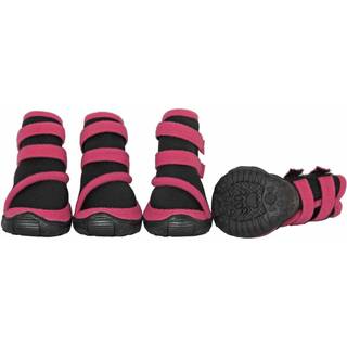 Pet Life Performance-Coned Neoprene Dog Shoes med højankle support og premium gummieret grebhundstøvler-sæt med 4 hunde støvler