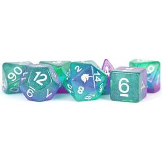 Unicorn Aurora Dice Set - Rollespilsterninger - Metallic Dice Games