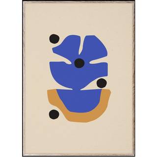 Paper Collective Flor Azul plakat 50x70 cm