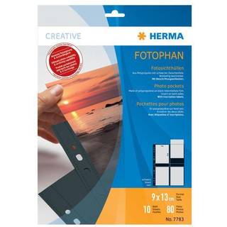 HERMA fotophan 9x13 vertical 10 Sheets black 7783