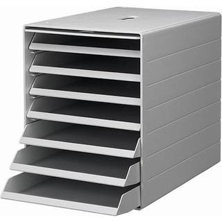 Durable skuffekabinet IDEALBOX plus med 7 skuffer grå