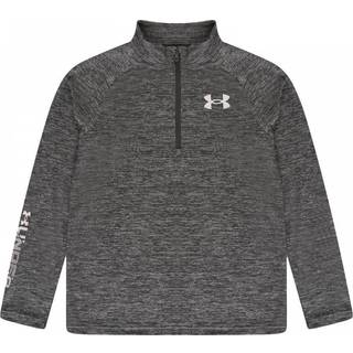 Langærmet T-shirt Under Armour UA Tech BL 1/2 Zip-BLK 1366377-002 Størrelse YXL