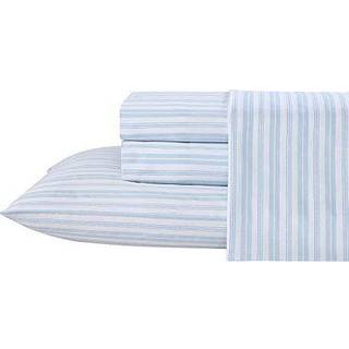 Laura Ashley - Queen Sheets Soft Sateen Cotton Bedding Set - Slank Glat & Breathable Home Decor (Fern Blue Queen)