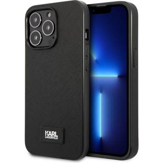 Karl Lagerfeld iPhone 13 Pro / 13 hardcase sort Saffiano Plaque