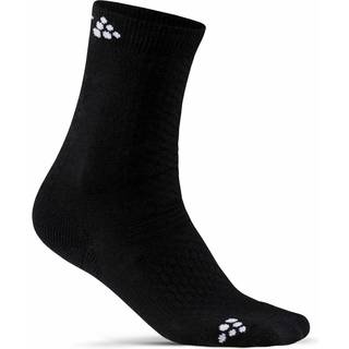 Warm Mid 2-Pack Sock Jr - Black