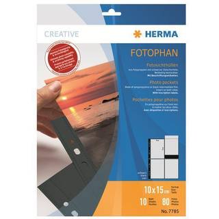 Herma Fotophan 10 fotolommer, sort