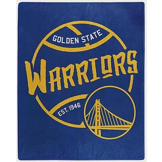 NBA Golden State Warriors 50x60 Raschel Blacktop Designblanket Team farver en størrelse