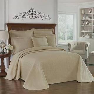 Historisk Charleston King Charles Modern Farmhouse Floral Matelasse Sengetæppe 100% bomuld Blødder åndbart strøelse King/Calking Birch