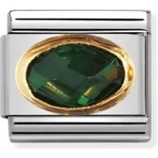 Nomination Classic - Composable Classic- Stein grün facettiert- 330604/027
