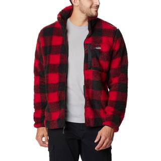 Winter Pass™ Print Fleece Full Zip M Mountain Red Check (M)