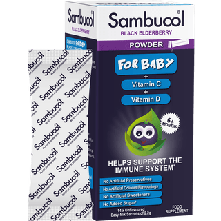 Sambucol - Baby Pulver 14 Sachets, Uden Smag