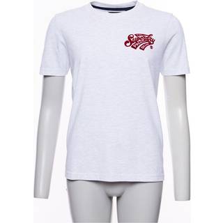 Superdry Script Style College T-shirt med velourdesign