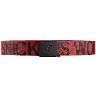 Snickers logo belt 9004 gul/sort one size