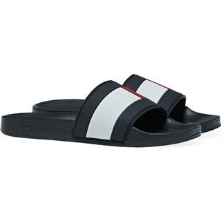 Tommy Hilfiger Flag Pool Sliders Navy