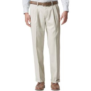 Dockers herre afslappet pasform komfort khaki bukser - plisseret black metal (str?kning) 36W x 32L