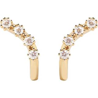 PDPAOLA Motion Øreringe 18 kt. Forgyldt Sølv AR01-474-U - Dame - 925 Sterling Silver