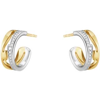 FUSION øreringe, Georg Jensen, 18 kt. hvidguld / 18 kt. guld