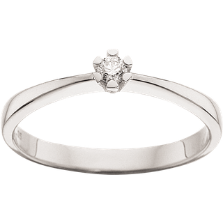 Vida Ring 0,05 ct. i 14 Karat Hvidguld fra Scrouples