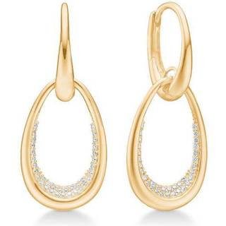 Mads Z - Diamond Ellipse øreringe i 14 kt guld m i alt 0,23 ct.**