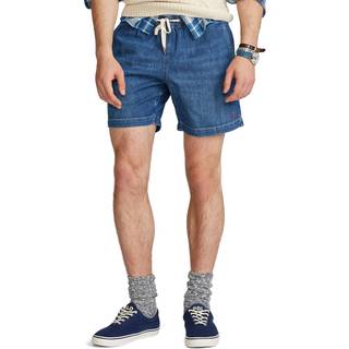 Ralph Lauren Jersey Denim Shorts Blue
