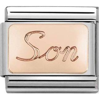 Nomination Rose Gold Son Charm - Stainless Steel
