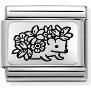 Nomination Hedgehog With Flowers Charm - Stainless Steel - Silver